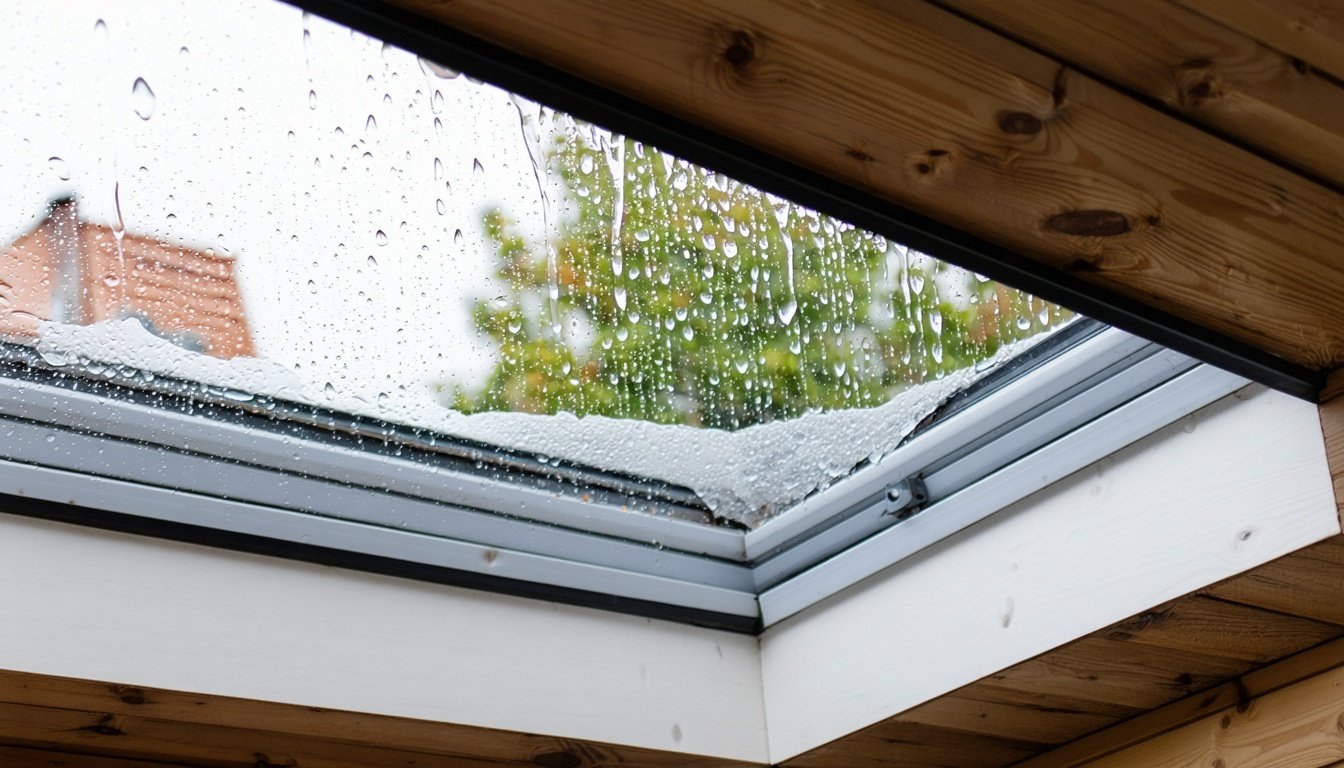 skylight leaking into a home